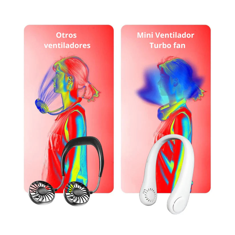 Ventilador Portátil de Cuello | 3 Velocidades y Diseño Ergonómico